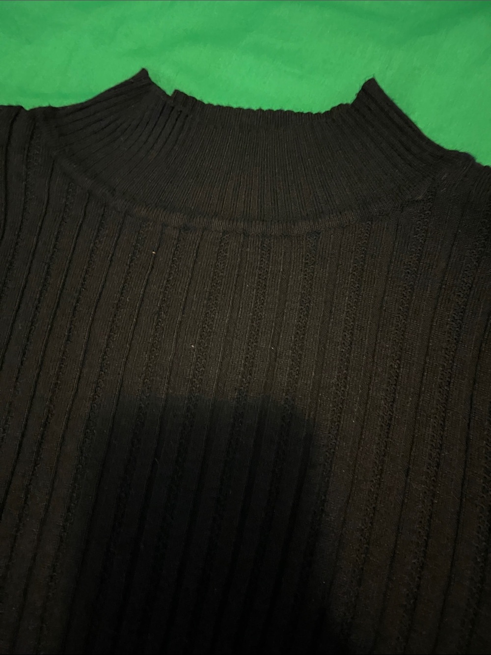 SO Black Ribbed Mock Neck Sweater - Picture 3 of 10
